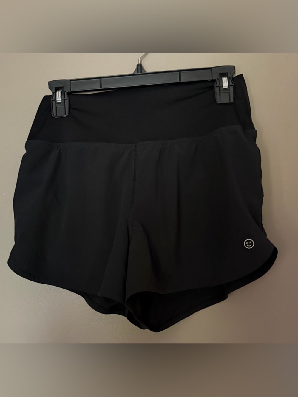 Gilly Hicks Hollister Black High Rise Running Athletic Shorts Size Medium